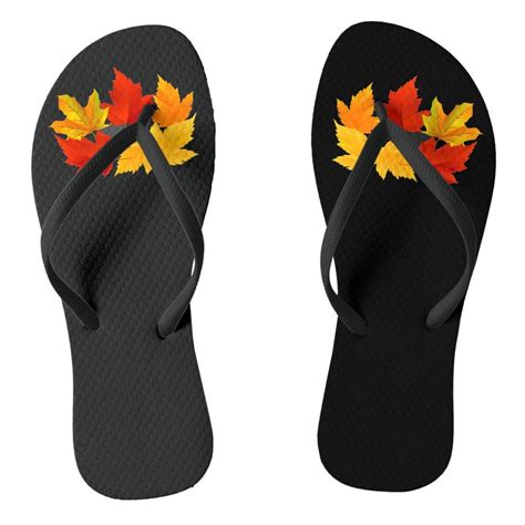 Autumn Leaves Flip Flops Zazzle