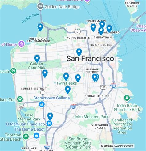 Beautiful Streets in San Francisco - Google My Maps