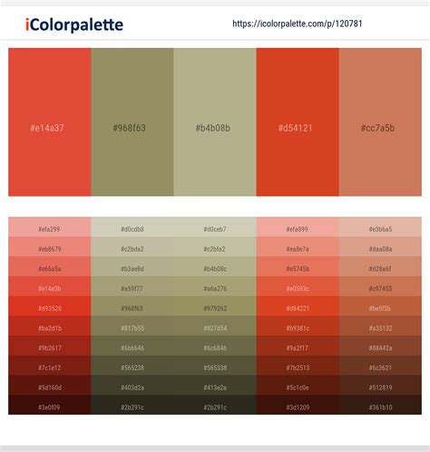 1 Latest Color Schemes With Punch And Antique Brass Color Tone Combinations 2024 Icolorpalette