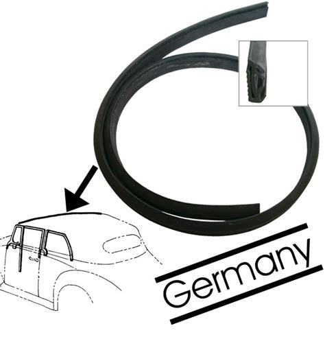 VW Käfer Cabriolet Dichtung Fensterrahmen und Verdeck Aircooledshop