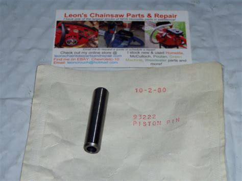 Nos Homelite 410 Dm 40 Chainsaw And Cut Off Saw Piston Wrist Pin 93222