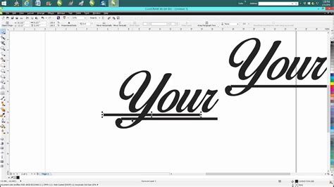 Corel Draw Tips Tricks Text To Curves And What You Can Do 2 YouTube