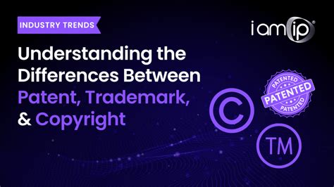 Differences Between Patent Trademark And Copyright IamIP