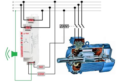 Silnik 3 fazowy Przekaźnik nadzorczy jako strażnik silnika