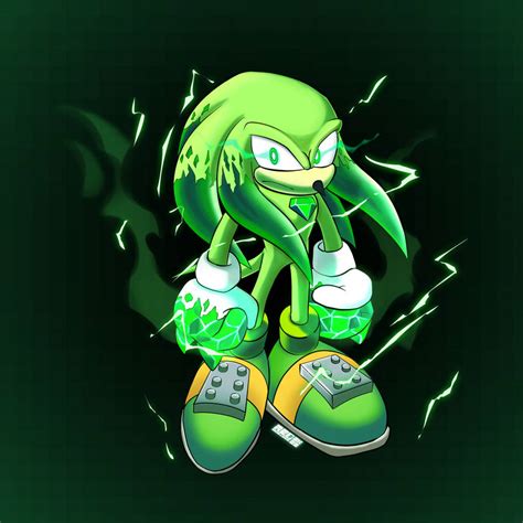 Chaos Knuckles Master Emerald Fused By Redexcellence On Deviantart