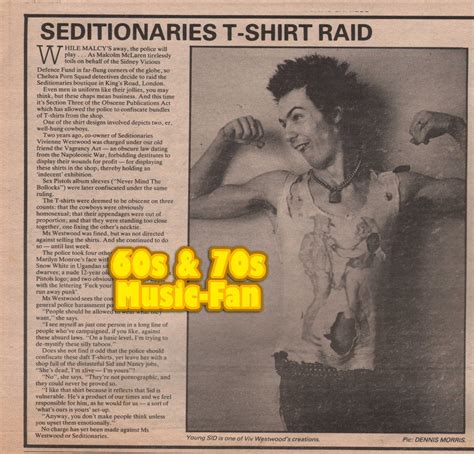 Sid Vicious Sex Pistols Original Nme Clipping Glen Matlock Sid Vicious Steve Jones Paul