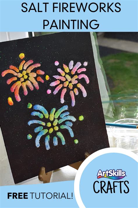 Fireworks Salt Painting | Firework painting, Crafts for kids to make ...