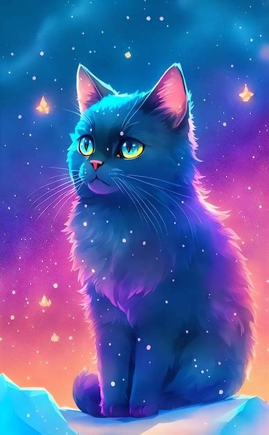 Premium Photo | Cat cute and adorable on colorful background