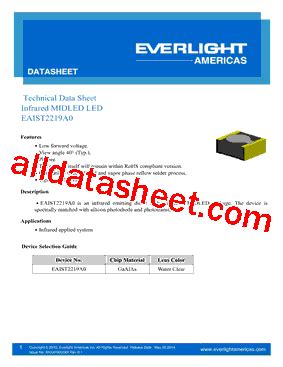 Eaist A Datasheet Pdf Everlight Electronics Co Ltd