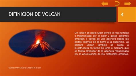 Datos Sobre Volcanes Ppt