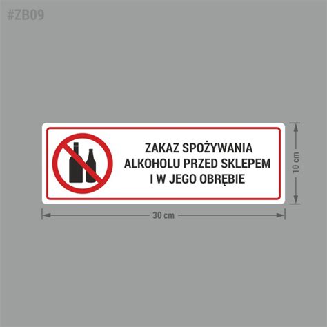 Zakaz Spo Ywania Alkoholu Graficzny Pro