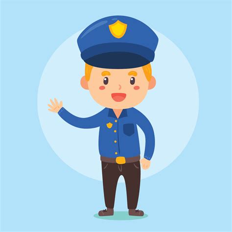 Good Police Officer Vector 242786 Vector Art At Vecteezy