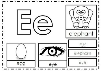 Alphabet Activities Letter Ee by Teaching Products | TpT