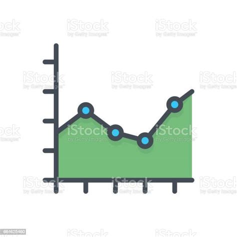 Graph Diagram Chart Icon Colored Stock Illustration Download Image Now Arrow Symbol Art