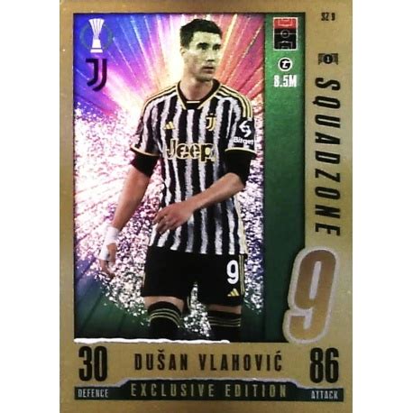 Offer Soccer Cards Dušan Vlahović Juventus Squadzone Exclusive Edition