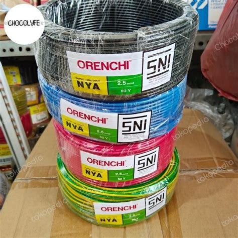 Jual KABEL LISTRIK NYA 2 5 Mm TUNGGAL SNI 50 YARD 2 5 KAWAT TEMBAGA