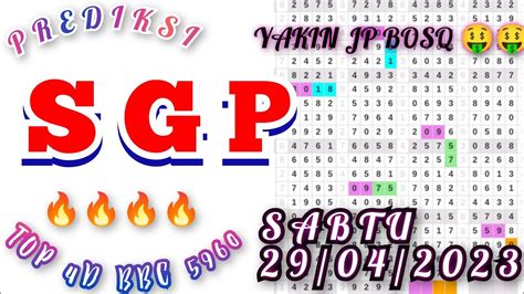 Tarikan Paito SGP Hari Ini Sabtu 29 April 2023 Prediksi Sgp Rumusan