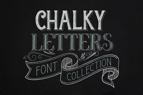 Chalkboard Typography Alphabet