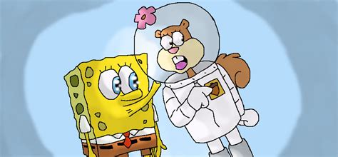 SpongeBob Kissng Sandy By Mojo1985 On DeviantArt