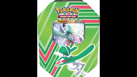 Pokemon Gallade V TIn Unboxing YouTube