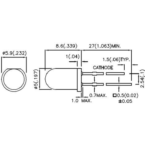 Kingbright L 53SYD LED Bedrahtet Gelb Rund 5 Mm 400 Mcd 60 20 MA 2 V