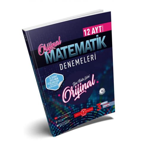 Orijinal Yayınları AYT Matematik 12 li Deneme Özel Baskı 9786057218964