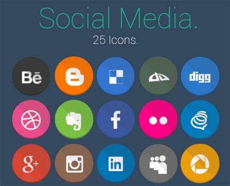 Beautiful Free Social Media Icon Sets For Your Website