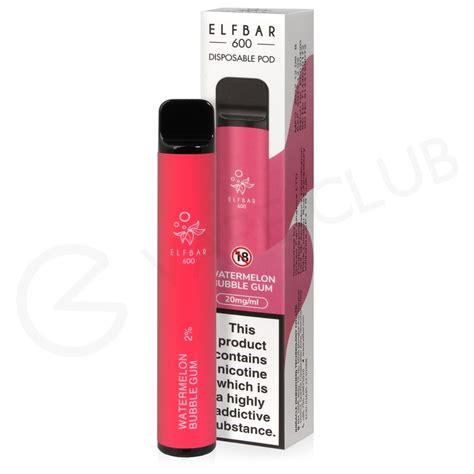 Watermelon Bubble Gum Elf Bar Disposable Vape