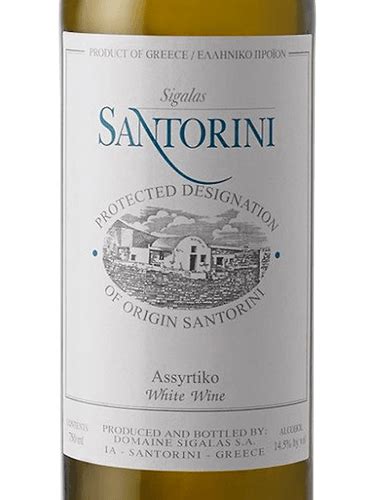 Domaine Sigalas Assyrtiko Santorini Vivino Australia