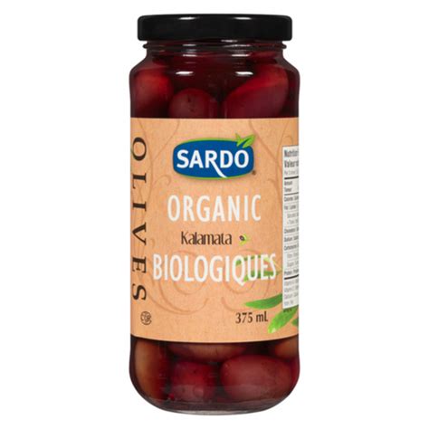 Sardo Organic Kalamata Olives 375 Ml Voilà Online Groceries And Offers