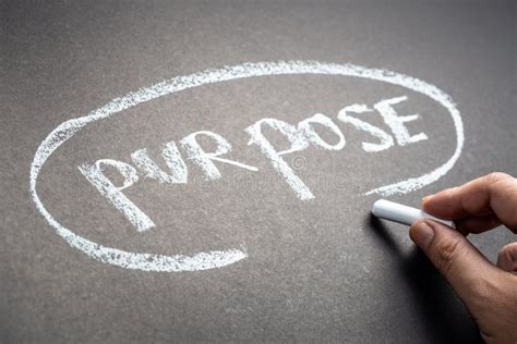 Purpose Road Sign Stock Image Image Of Background Motivational 47231719