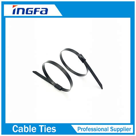 Full Coated Ball Lock Type Stainless Steel Cable Ties China Stainless