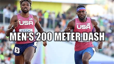 Noah Lyles Vs Kenny Bednarek Mens 200 Meters 2024 Olympic Trials