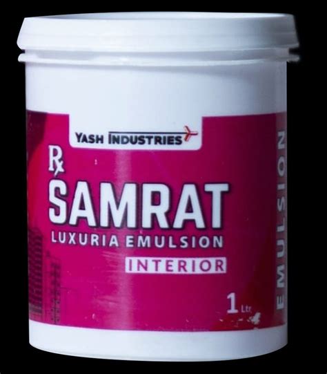 Litre Samrat Luxuria Interior Emulsion Paint At Rs Bucket