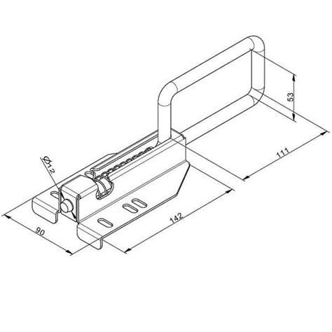 Pestillo Para Puerta Seccional 75 Mm Tiendamascold