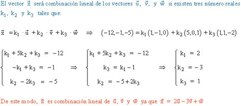 Combinación lineal de vectores