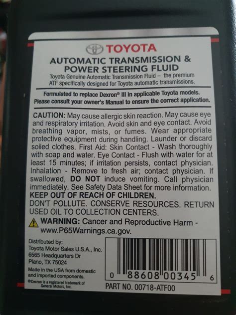 Oem Power Steering Fluid Toyota Tundra Forum