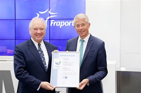 Fraport Erh Lt Zertifikat F R Jahre Verbesserte Nachhaltigkeit