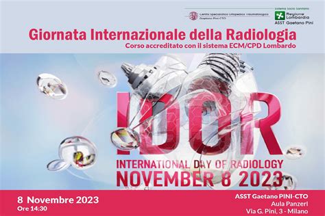 Save The Date Giornata Internazionale Della Radiologia Un Evento