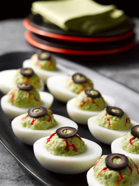 Last Minute Halloween Recipe Deviled Eyeballs La Cocina De Leslie