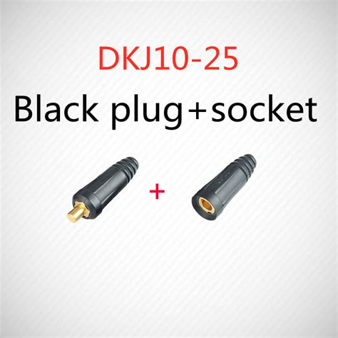 Dkj10 25 Welding Cable Connector Plug Quick Fitting 10 25 Male Female Cable Connector Plug