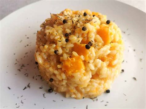 Risotto de calabaza y rulo de cabra Recetas con Sazón