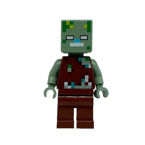 Lego Minecraft Drowned Zombie Minifigure MIN088 CW Collectables