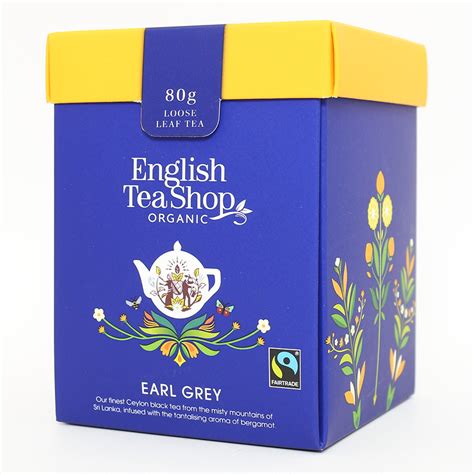 English Tea Shop Organic Fairtrade Premium Whole Leaf Earl Grey Tea