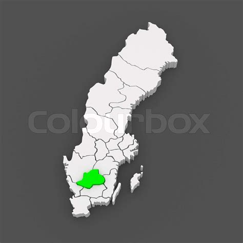 Map of Jonkoping. Sweden. | Stock image | Colourbox