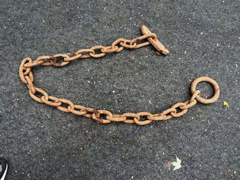 Logging River Drive Iron Boom Chain Vintage Primative Nautical