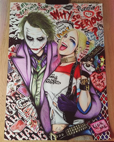 The Joker and Harley Quinn by nubiaemdetalhes on DeviantArt