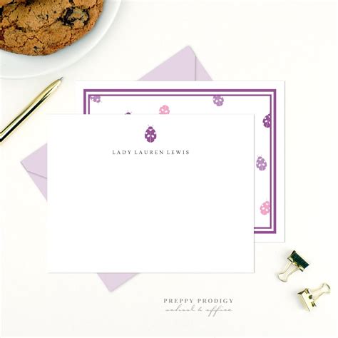 Personalized Kids Stationery for Girls, Children's Personalized Note ...