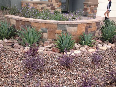 succulents with large rock Landscaping With Rocks, Desert Landscaping ...