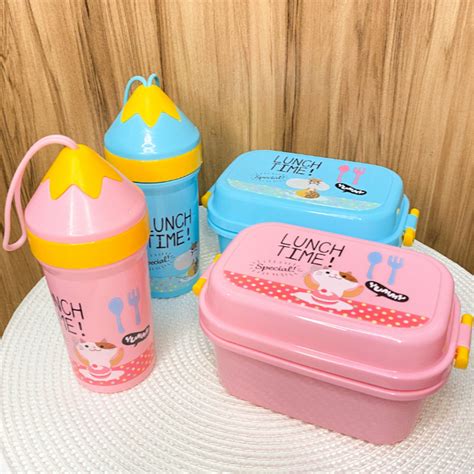 Kit Marmita Infantil Talher Garrafa Copo Suco Lancheira Escolar